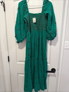 Free people dahlia maxi dress NWT size small